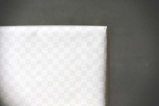 ダミエ柄包装紙